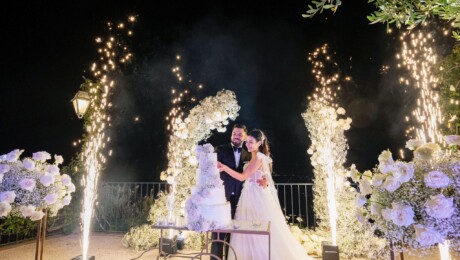 Foto di matrimonio di notte